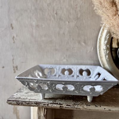 AFH True Vintage French White Ceramic Tray