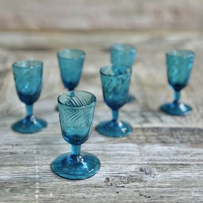 AFH True Vintage Hand Blown Glassware Set of 6