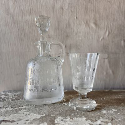 AFH True Vintage Stag Decanter and Cup Set