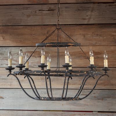 Aged Elegance 10 Light Chandelier