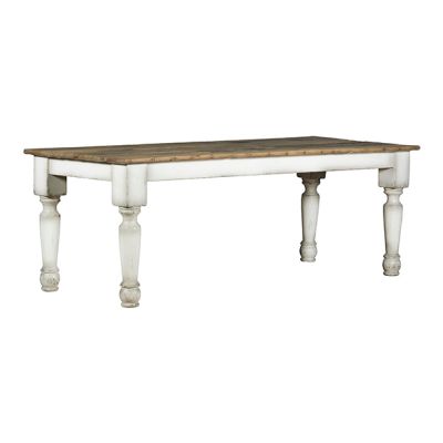 Aged Finish Farmhouse Dining Table