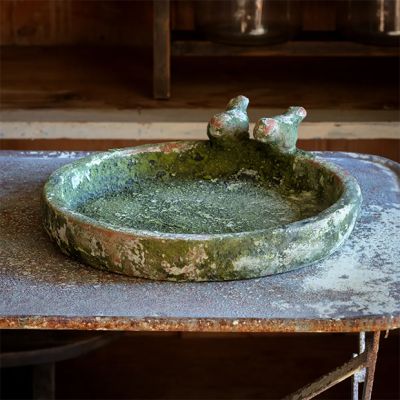 Aged Garden Bird Bath