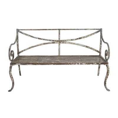 Aged Iron Terrace Bench