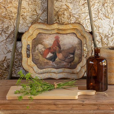 Aged Welsummer Chicken Tray