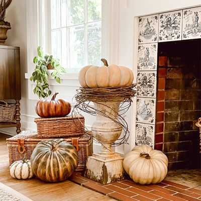 Aged Pedestal Urn Pot