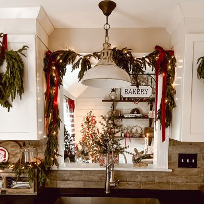 Aged White Barn Pendant Light