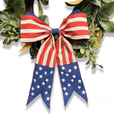 America Flag Patriotic Bow