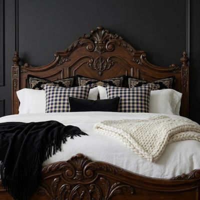 Americana Country Navy Check Euro Shams Set of 2