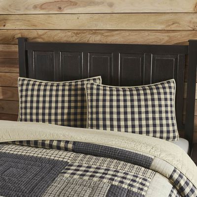 Americana Country Navy Check Standard Sham 