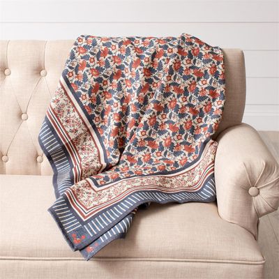 Americana Floral Cotton Tablecloth