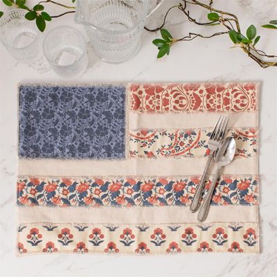 Americana Patchwork Flag Placemat Set of 4