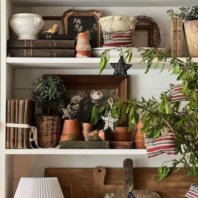 Americana Plaid Star Ornament Set of 8