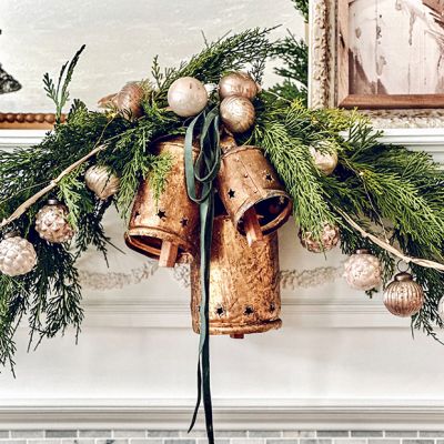 Antique Gold Hanging Metal Bell