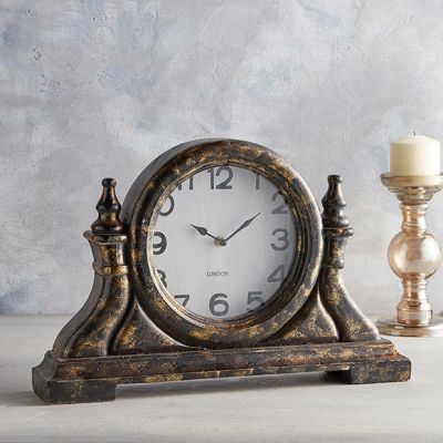 Antique Style Wood Shelf Clock