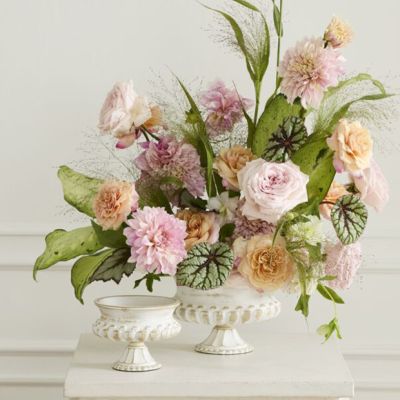 Antique White Manor Compote