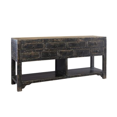 Antiqued 9 Drawer Sideboard