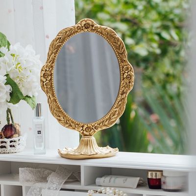 Antiqued Elegance Tabletop Vanity Mirror