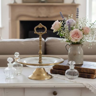 Antiqued Gold Petite Tea Server