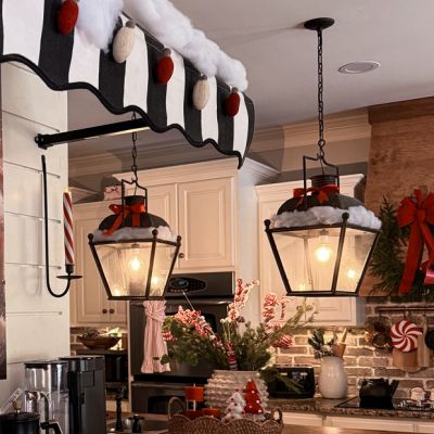 Antiqued Lantern Style Pendant Light