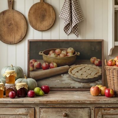 Apple Pie Baking Framed Wall Art