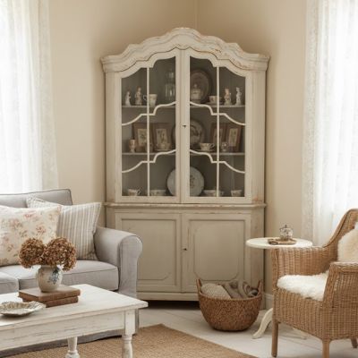 Arched Corner Display Cabinet