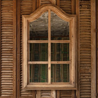 Arched Mirrored Window Wall Decor