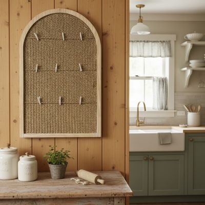 Arched Photo Display Board with Clips