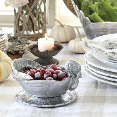 Arthur Court 3 Piece Turkey Condiment Set
