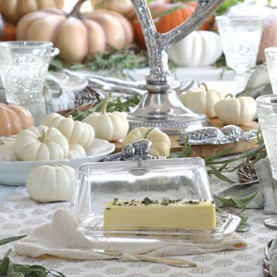 Arthur Court Butter Dish With Acorn