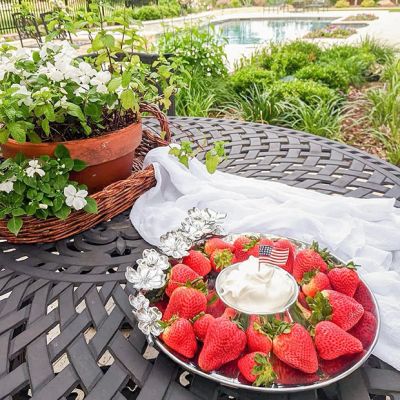 Arthur Court Butterfly and Dogwood Chip and Dip Dish