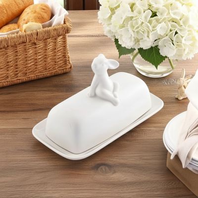 Arthur Court Sitting Bunny Butter Dish