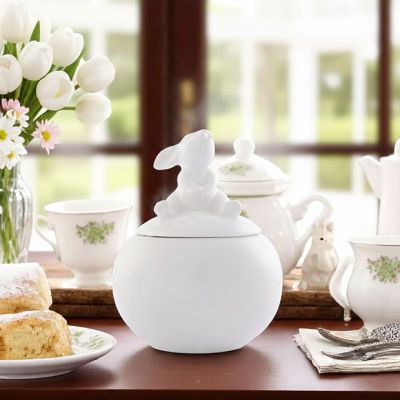 Arthur Court Sitting Bunny Sugar Bowl