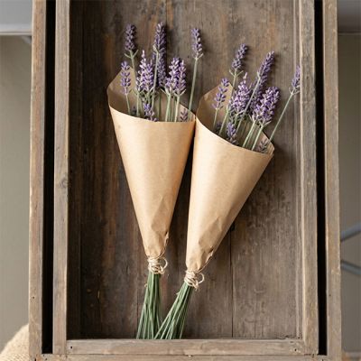 Artificial Lavender Bundle Set of 2