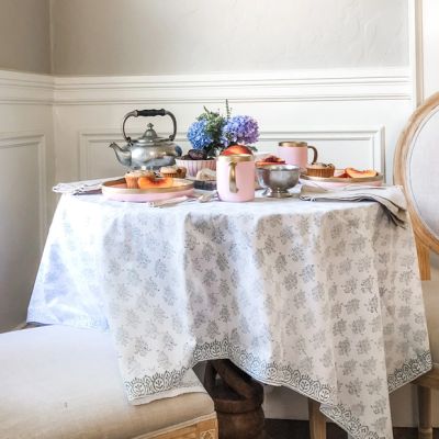 August Tablecloth in Tern Gray