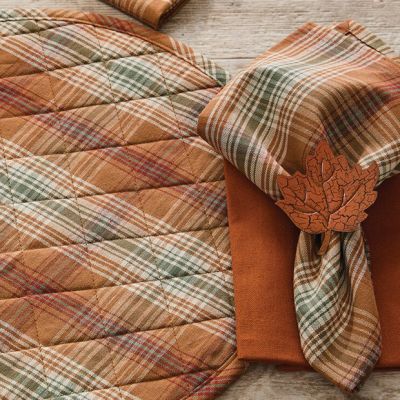 Autumn Accents Plaid Napkin Set of 4