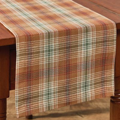Autumn Accents Plaid Table Runner