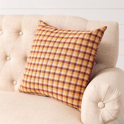Autumn Charms Reversible Plaid Accent Pillow