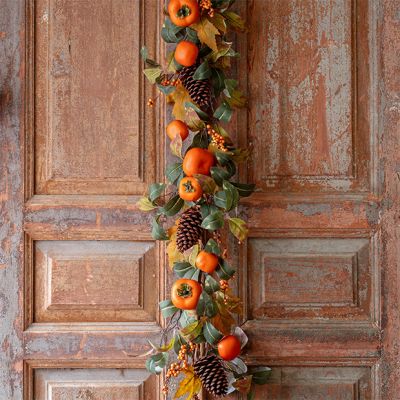 Autumn Foliage Persimmon Garland