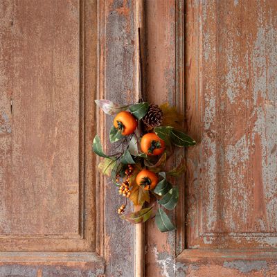 Autumn Foliage Persimmon Pick Set of 2