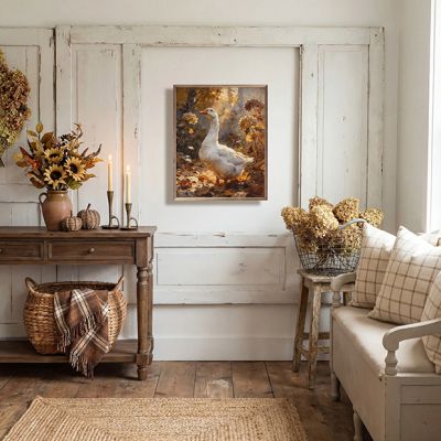 Autumn Garden Goose Framed Wall Decor