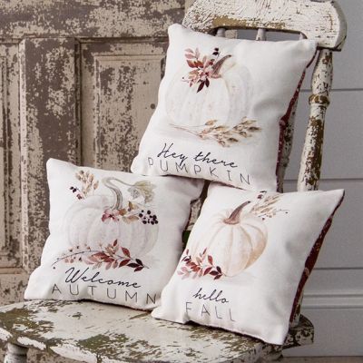Autumn Greetings Throw Pillow Set of 3