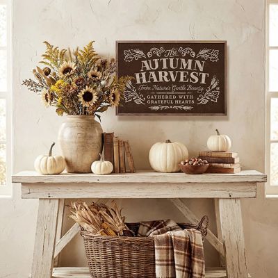 Autumn Harvest Brown Framed Wall Decor