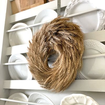 Autumn Harvest Dried Wheat Wreath