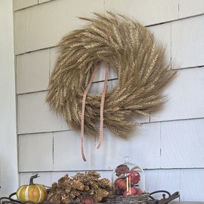 Autumn Harvest Dried Wheat Wreath