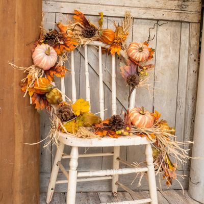 Autumn Harvest Gourd and Maple Garland