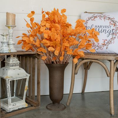 Autumn Orange Silver Dollar Stem