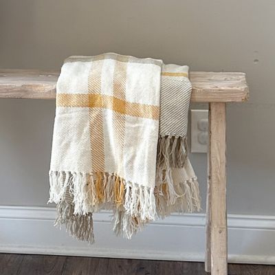 Autumn Plaid Throw Blanket