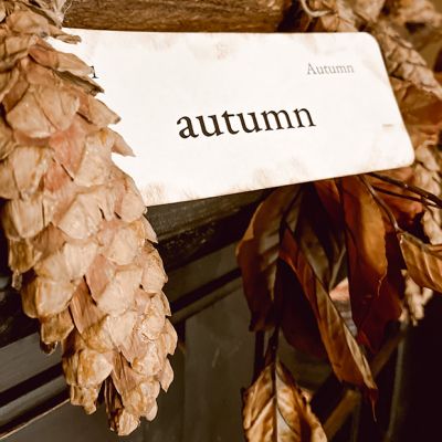 Autumn Primitive Flash Card Set of 6