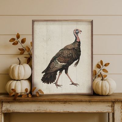 Autumn Turkey Framed Wall Decor