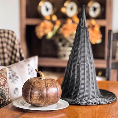 Autumn Walnut Wooden Heirloom Pumpkin